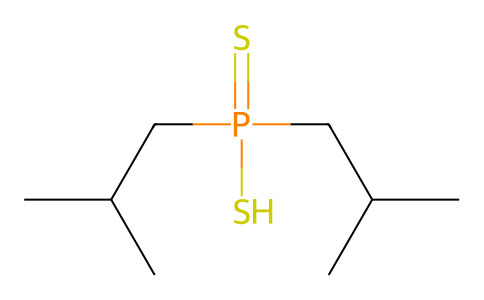Bis(2-methylpropyl)phosphinodithioic acid 13360-80-0